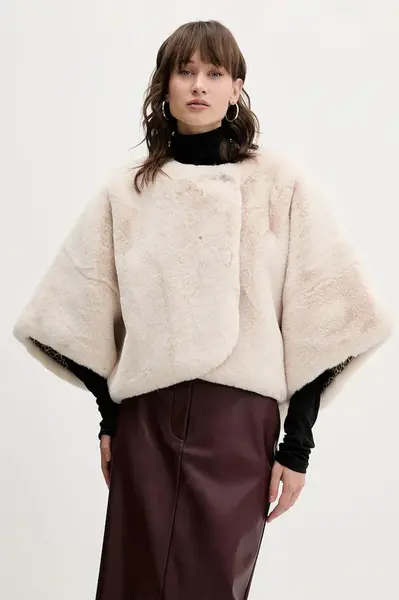 Kabát Blugirl Blumarine béžová barva, PF5006.T0300