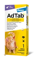 AdTab 12 mg žvýkací tablety pro kočky o hmotnosti 0,5–2,0 kg
