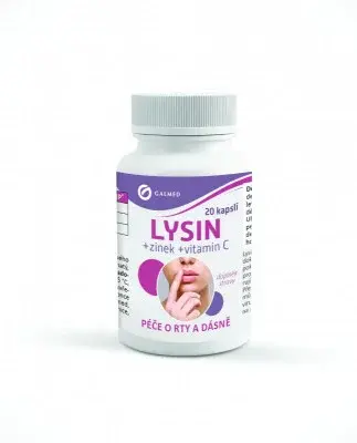 Lysin+zinek+vitamín C cps.20 Galmed