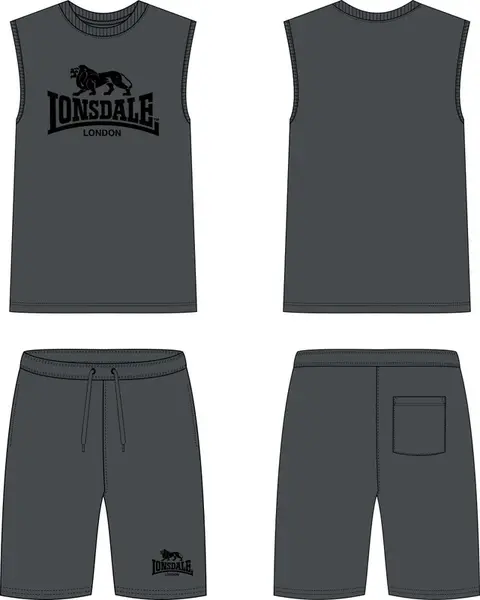 Lonsdale Men's sleeveless t-shirt & shorts set regular fit