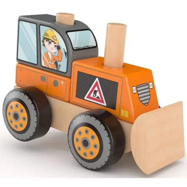 J'ADORE Stavebné auto drevená skladačka
