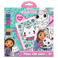 Malování s vodovkami Gábinčin kouzelný domeček 6 obrázků + štětec