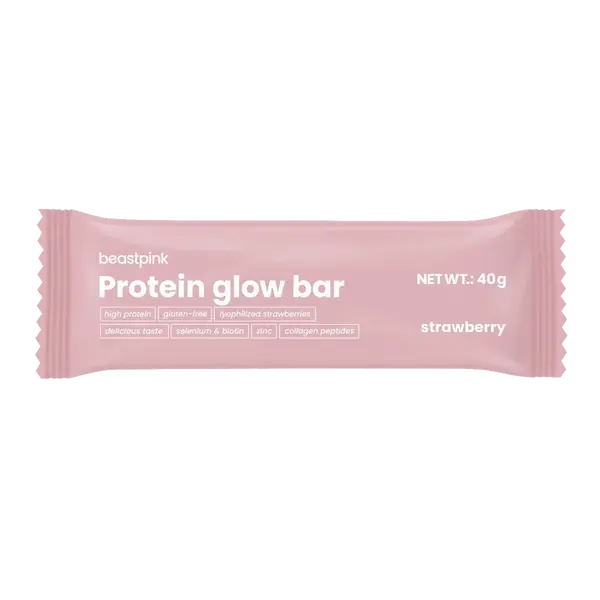 BEASTPINK Proteín GlowBar - jahoda 40 g