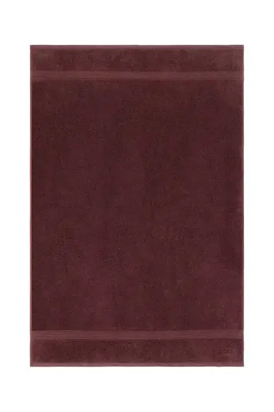 Bavlněný ručník BOSS LOFT Brownie 100 x 150 cm vínová barva