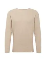 NOWADAYS Sveter 'Honeycomb'  tmelová / kapučíno / čierna