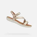 Zlaté dámské sandály Geox Vega - Dámské