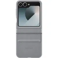 Zadní kryt Samsung Kindsuit Case EF-VF741PJEGWW z veganské kůže pro Samsung Galaxy Z Flip6/7 FE, šedá