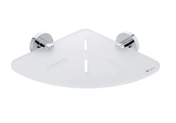 Nimco Unix - Polička rohová, plexiglass/chróm UN X208-26