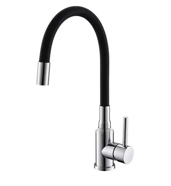 Alveus Mintas - Dřezová baterie s flexibilním ramenem, chrom/černá 1144427