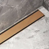 I-Drain Plano - Nerezový rošt pre sprchový žľab Pro, povrch PVD, dĺžka 120 cm, zlatá IPRO1200G