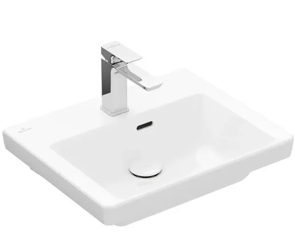 Villeroy & Boch Subway 3.0 - Umývadielko, 50x40 cm, s prepadom, otvor na batériu, alpská biela 43705001