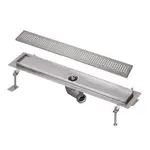 Sanela Nerezové žlaby - Sprchový žlab do prostoru, délka 75 cm, matná nerez SLKN 03BX