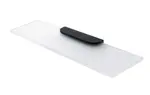 Nimco Nikau - Polička, dĺžka 50 cm, matné sklo/čierna mat NKC 30091B-50-90