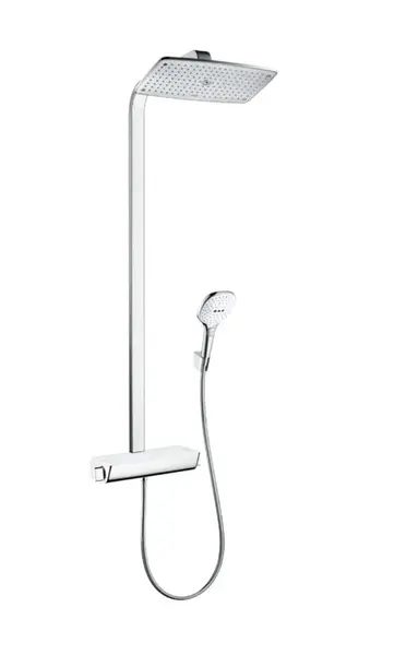 Hansgrohe Raindance Select E - Sprchový set s termostatom, 36 cm, biela/chróm 27112400