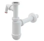 Alcadrain Sifony - Umyvadlový sifon, s přípojkou a převlečnou maticí, bílá A430P
