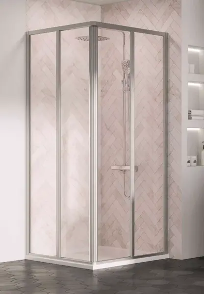 Ravak Supernova - Sprchové dveře SRV2-80 S, 77-79 cm, satin/čiré sklo 14V40UO2Z1