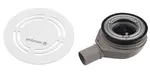 Polysan Flexia - Vaničkový sifon Geberit, průměr 90 mm, DN40, kulatá krytka bílá 17771