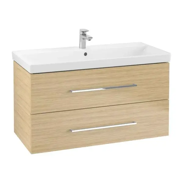 Villeroy & Boch Avento - Umývadlová skrinka, 98x51x45 cm, 2 zásuvky, Nordic Oak A89200VJ
