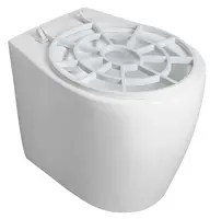 Sapho Isvea - Výlevka stojaca 4x5 cm, vario odpad, biela VKS03