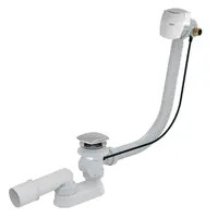 Alcadrain Odtokové súpravy - Vaňová odtoková a prepadová súprava s napúšťaním, dĺžka 1000 mm, chróm A564CRM3-100