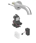 Geberit Piave - Elektronická umyvadlová baterie pod omítku, síťové napájení, easy to clean, kartáčovaná nerez 116.262.SN.1