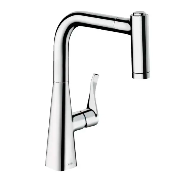 Hansgrohe M71 - Dřezová baterie M7116-H220 s výsuvnou sprškou, sBOX, chrom 73800000