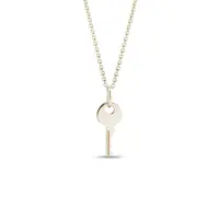 Přívěsek klíček ze žlutého zlata KLENOTA