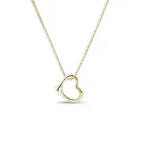 Náhrdelník v tvare srdca zo žltého zlata KLENOTA