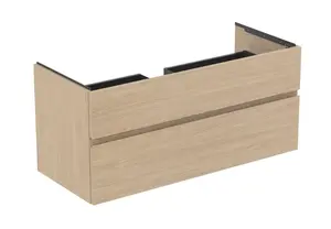 Ideal Standard Finesse - Umývadlová skrinka, 120x51x55 cm, 2 zásuvky, biely dub E3394US