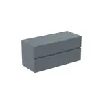 Ideal Standard Finesse - Umývadlová skrinka, 120x51x56 cm, 2 zásuvky, Ribbed Matt ashblue E3431UQ