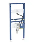 Geberit Duofix - Montážny prvok pre umývadlo, 130 cm, pre nástennú batériu s funkčným boxom a zápachovým uzáverom pod omietku 111.561.00.2