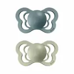 BIBS Couture anatomické cumlíky zo silikónu 2ks - veľkosť 2 - Island Sea / Sage