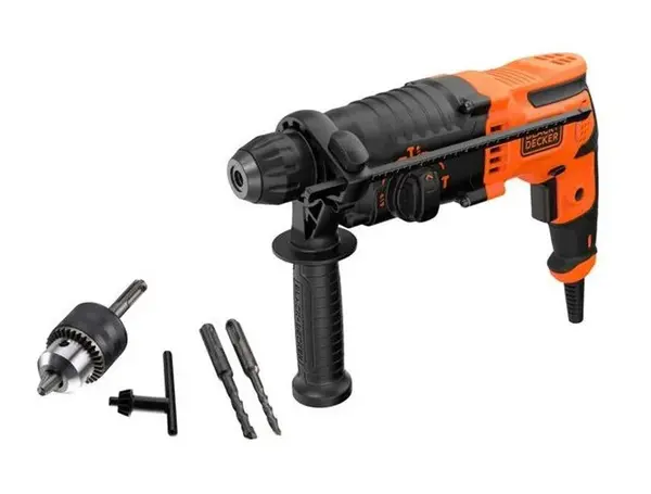 BLACK+DECKER - Kombinované kladivo 650 W, s príslušenstvom BEHS01-QS