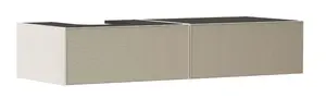 Hansgrohe Xevolos E - Umývadlová skrinka, 28x137x55 cm, 2 zásuvky, matná béžová/štruktúrovaný bronz 54320390