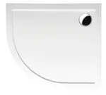 Polysan Vaničky - Sprchová vanička RENA R, 90x80 cm, R550, pravá, bílá 72891