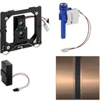 Geberit Splachovací systémy - Splachování pisoárů s elektronickým ovládáním, napájení z baterie, krycí deska typ 50, červenozlatá 116.036.QB.1