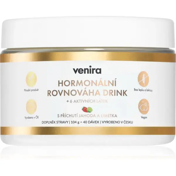 Venira Hormonální rovnováha Drink prášek pro podporu správné hormonální činnosti příchuť Strawberry-Lime 104 g