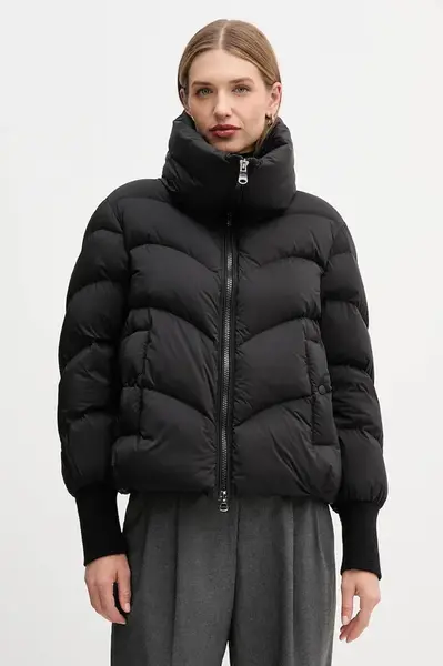 Péřová bunda Hetrego INARA černá barva, zimní, oversize, 8P611