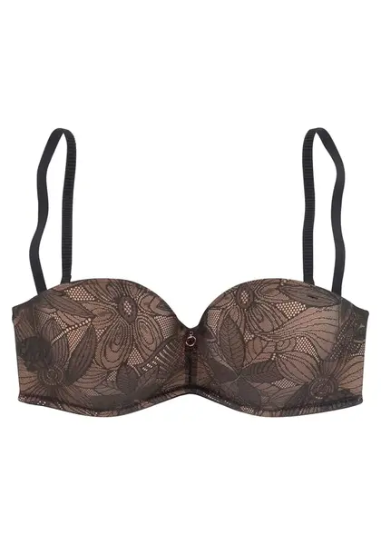 NUANCE Podprsenka  telová / čierna