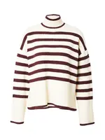 VILA Oversize sveter 'VILAVINIA'  nebielená / farba lesného ovocia