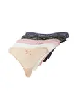 Hunkemöller Tangá 'Sully'  béžová / námornícka modrá / ružová / čierna / biela