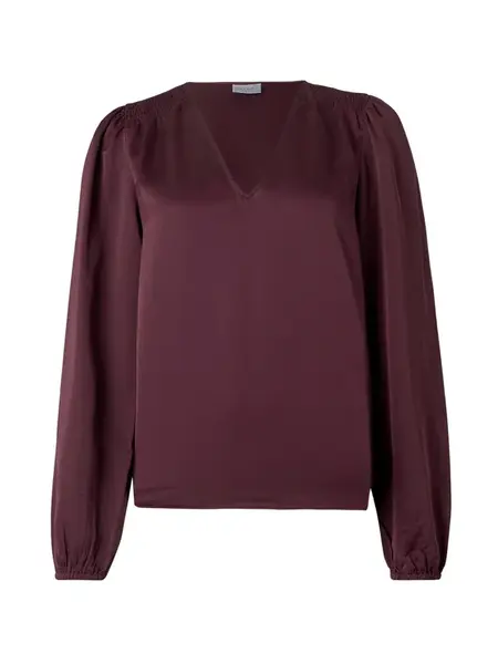 VILA Blúzka 'VIEllette'  vínovo červená