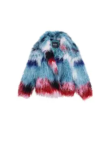 Desigual Prechodná bunda  modrá / tmavomodrá / červená