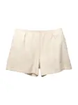 Pull&Bear Plisované nohavice  biela ako vlna
