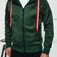 Zelená pánská mikina s kapucí Dstreet