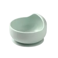 BABYONO Miska silikonová s přísavkou - sage 6m+