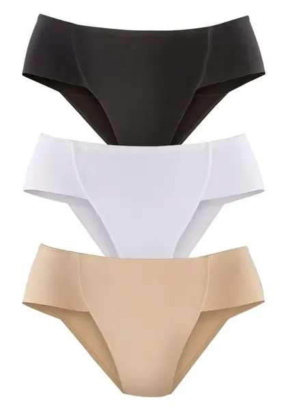 PETITE FLEUR Nohavičky  šampanské / čierna / biela