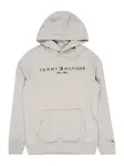 TOMMY HILFIGER Mikina  tmavomodrá / sivá melírovaná / svetločervená / biela