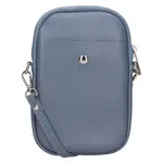 Dámska kožená kabelka na mobil a doklady Italia Monea - modrá