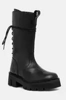 Kožené kotníkové boty Fly London BERF160FLY dámské, černá barva, na plochém podpatku, P211160000